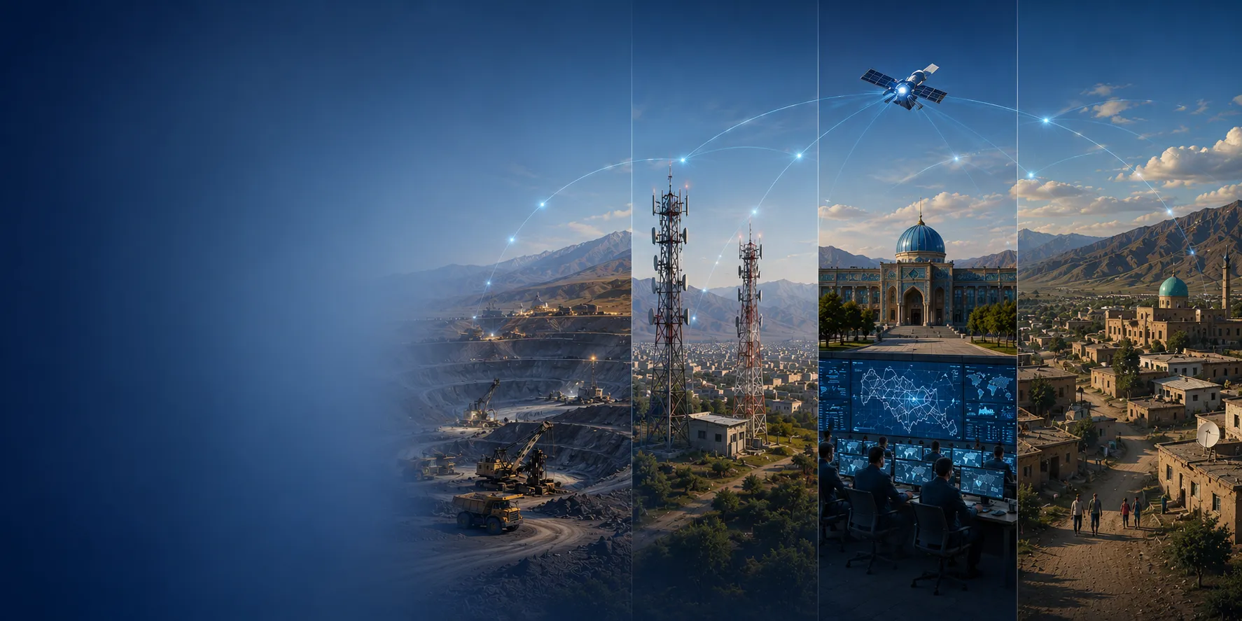 Global satellite connectivity solutions linking ground infrastructure across regions